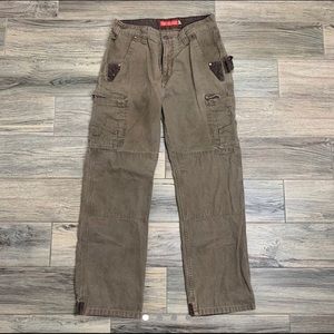 VINTAGE RED KAP TWO-TONE BROWN CARPENTER PANTS